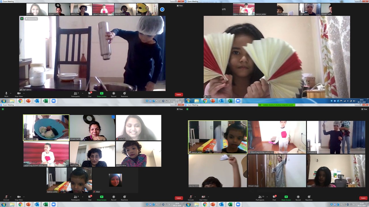 Glimpses of virtual trip of our KG children to Japan